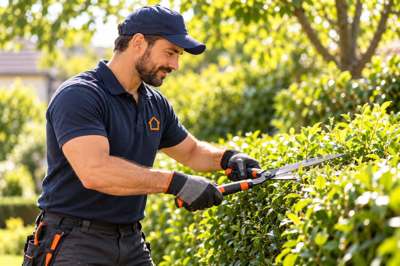 Gartenarbeit – illustrative Serviceaufnahme
