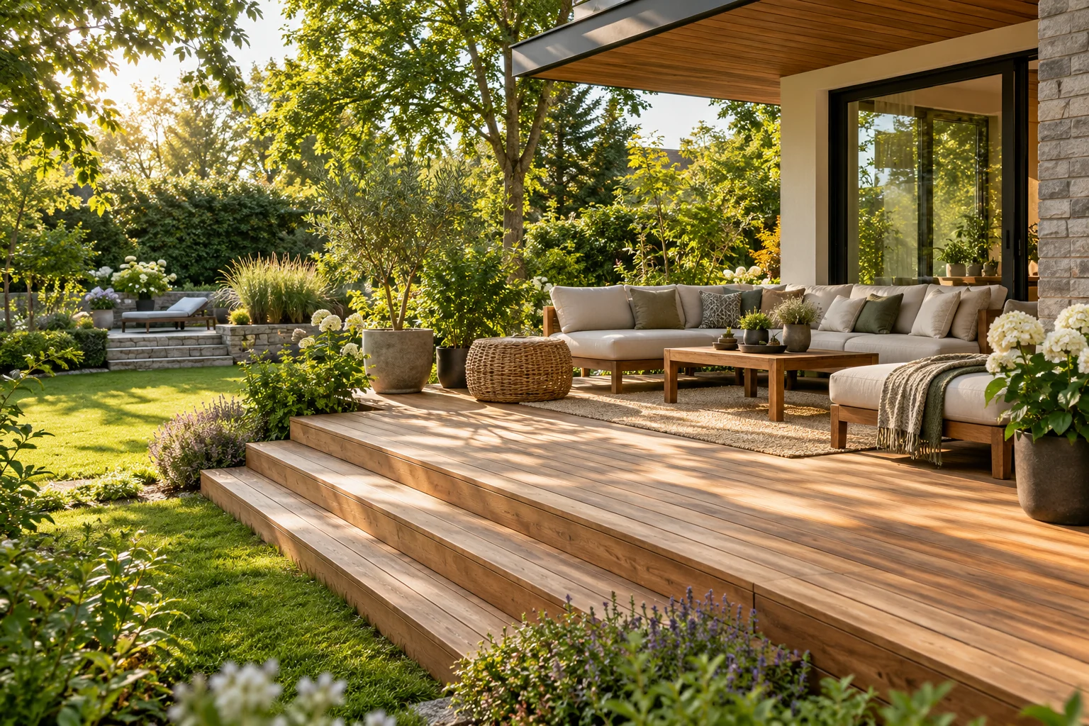 Terrassenbau – illustratives Motiv